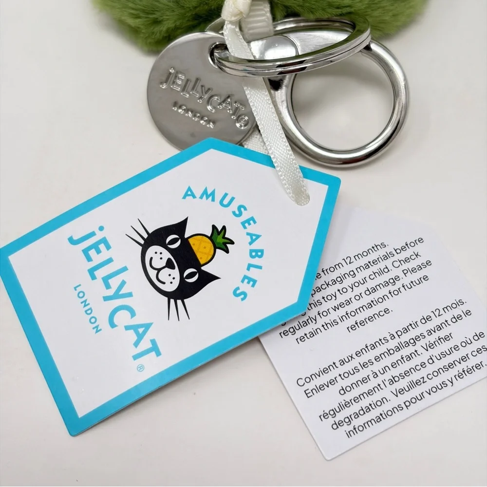 Jellycat Amuseables Siofra Shamrock Bag Charm, NWT - Picture 4 of 10